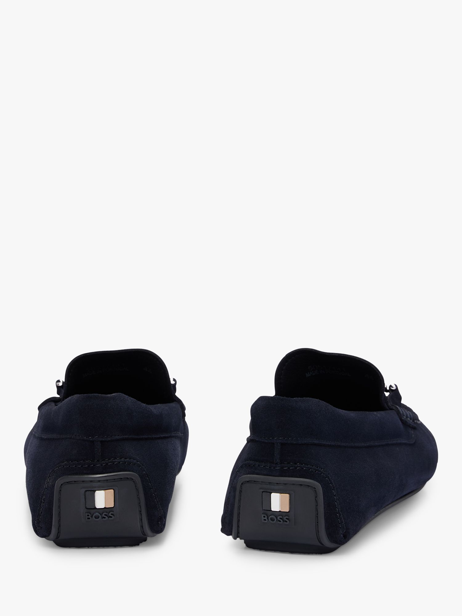 BOSS Noel Leather Loafers, Dark Blue, 10