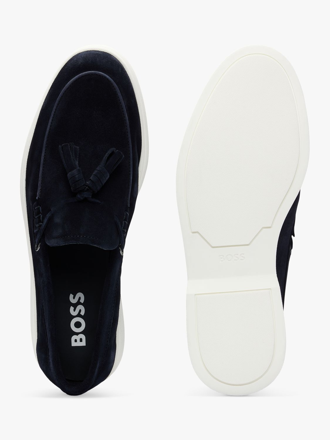 Buy BOSS Sienne Suede Tassel Loafers Online at johnlewis.com