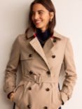 Boden Colour Block Trench Coat, Neutral/Multi