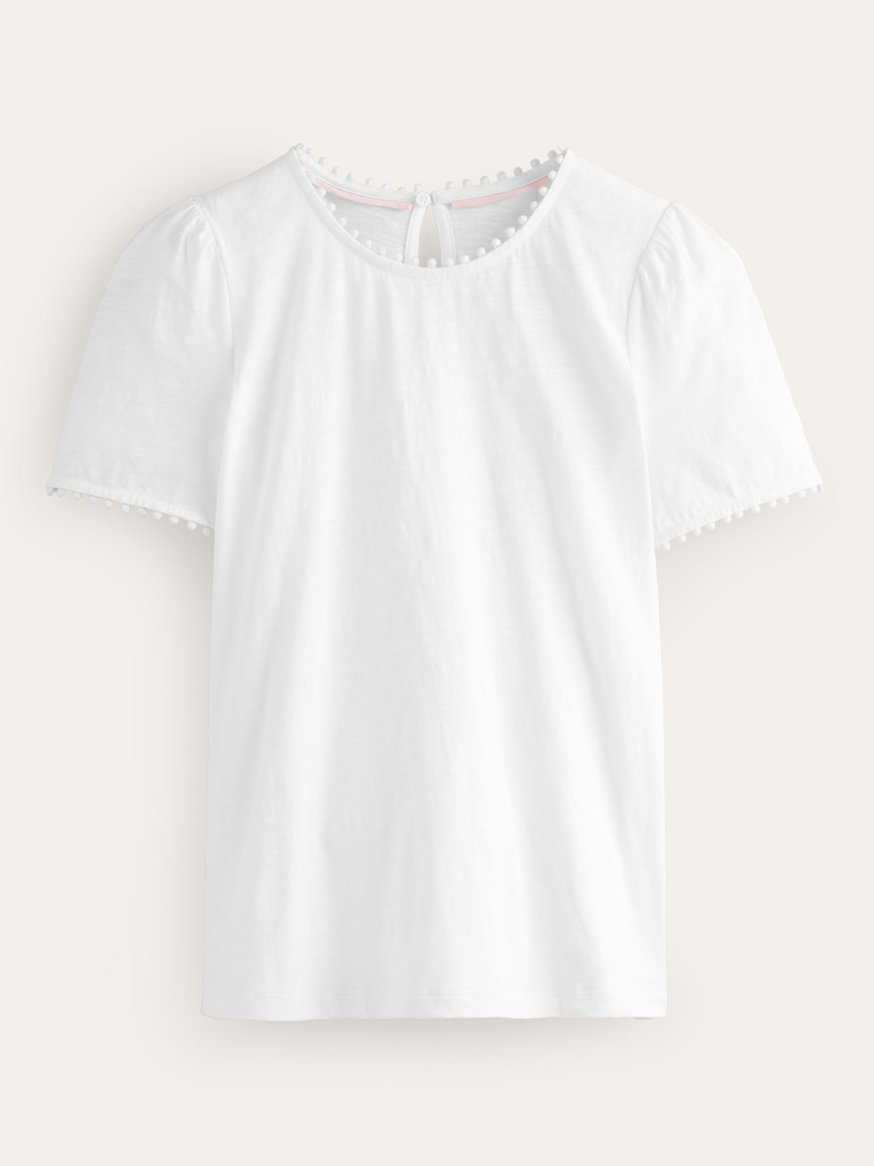 Boden Ali Jersey T-Shirt, White, 16