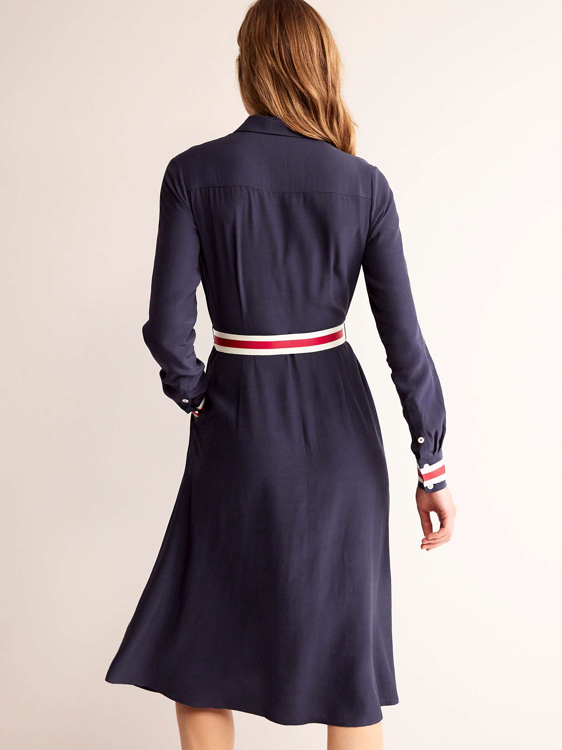 Buy Boden Kate Tipping Shirt Dress, Navy/Multi Online at johnlewis.com