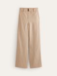 Boden Westbourne Wide Leg Linen Trousers, Neutral