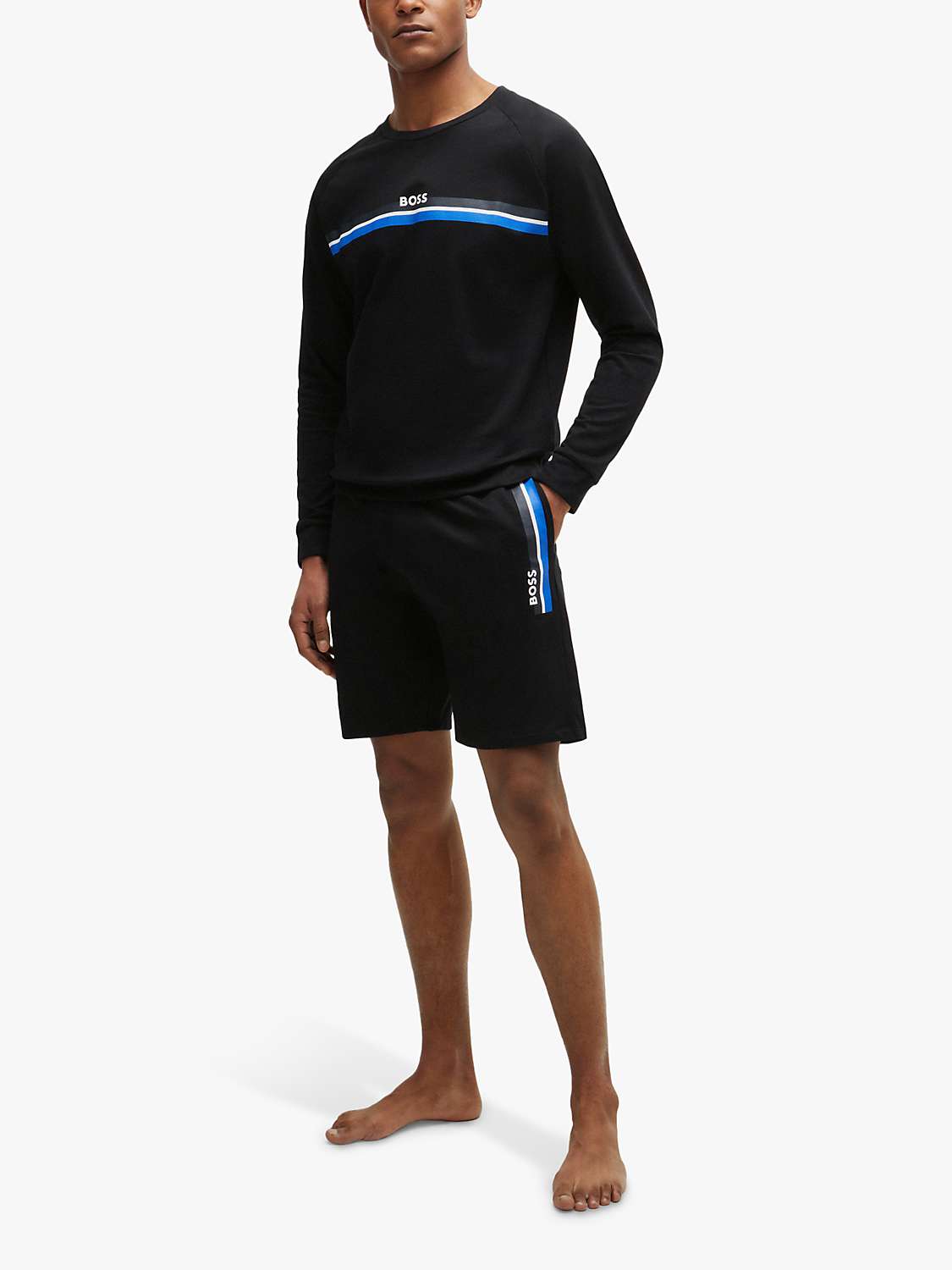 Buy BOSS Authentic Shorts, Black Online at johnlewis.com