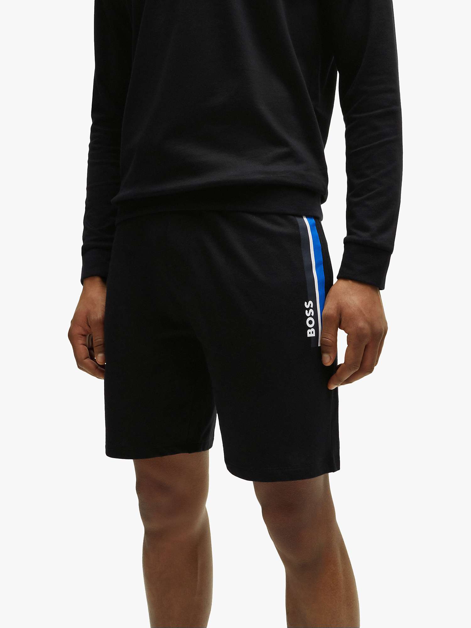 Buy BOSS Authentic Shorts, Black Online at johnlewis.com