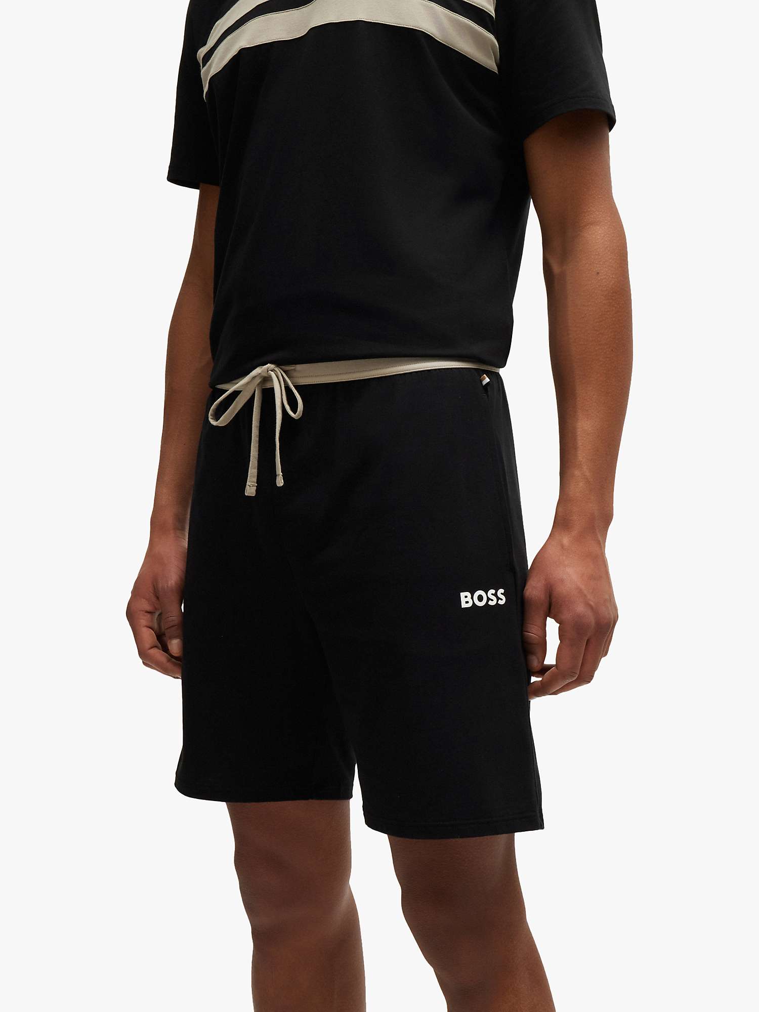 Buy BOSS Balance Shorts, Black Online at johnlewis.com