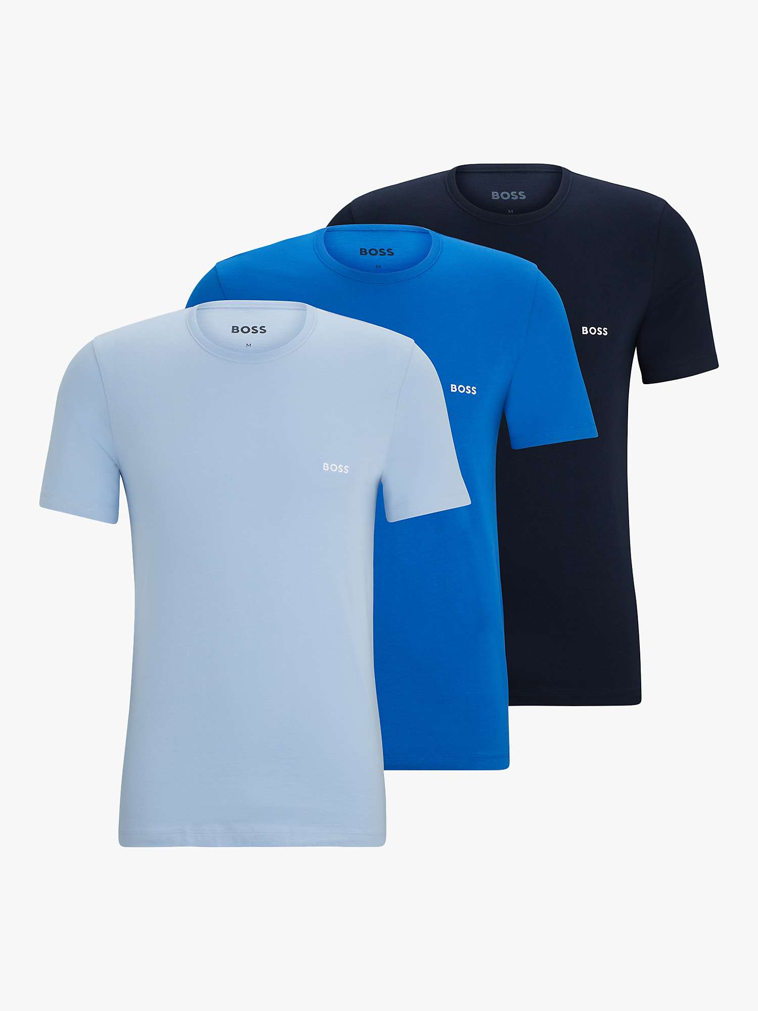 Buy BOSS Essential Style Classic Bodywear T-Shirt, Pack of 3 Online at johnlewis.com