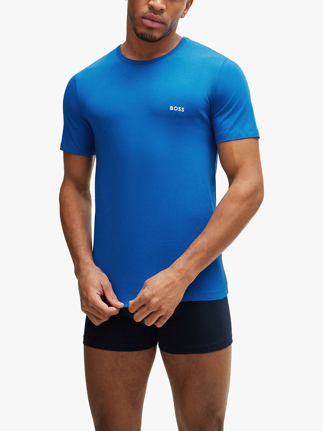 Buy BOSS Essential Style Classic Bodywear T-Shirt, Pack of 3 Online at johnlewis.com
