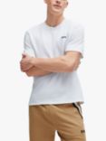 BOSS Waffle Short Sleeve T-Shirt, Open White, Open White