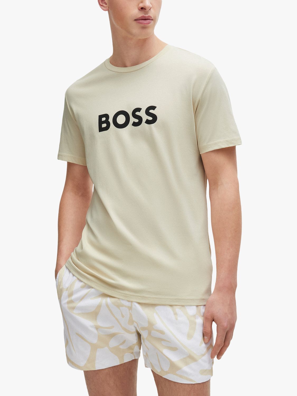 BOSS Regular Fit Logo T-Shirt, White, M