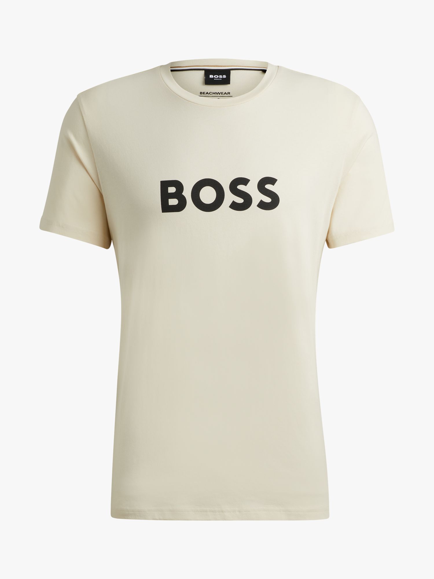 Buy BOSS Regular Fit Logo T-Shirt, White Online at johnlewis.com