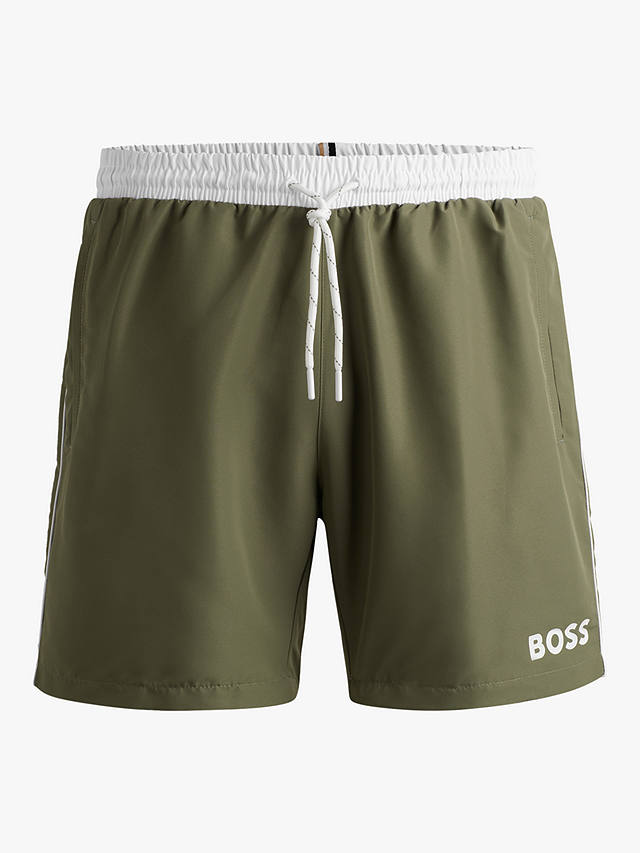 BOSS Starfish Swim Shorts, Beige/Khaki