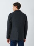 John Lewis Wool Blend Peacoat, Charcoal