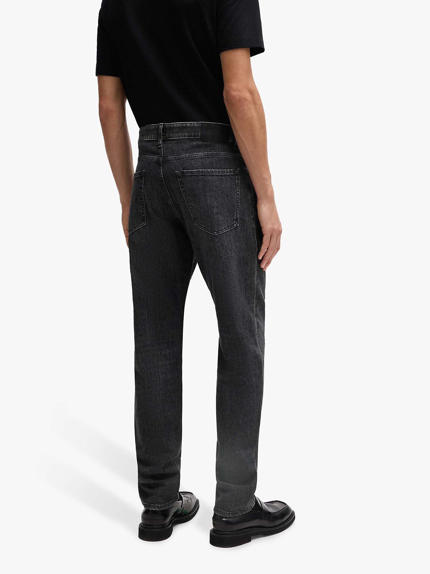 Buy BOSS Maine Regular Fit Jeans, Medium Grey Online at johnlewis.com