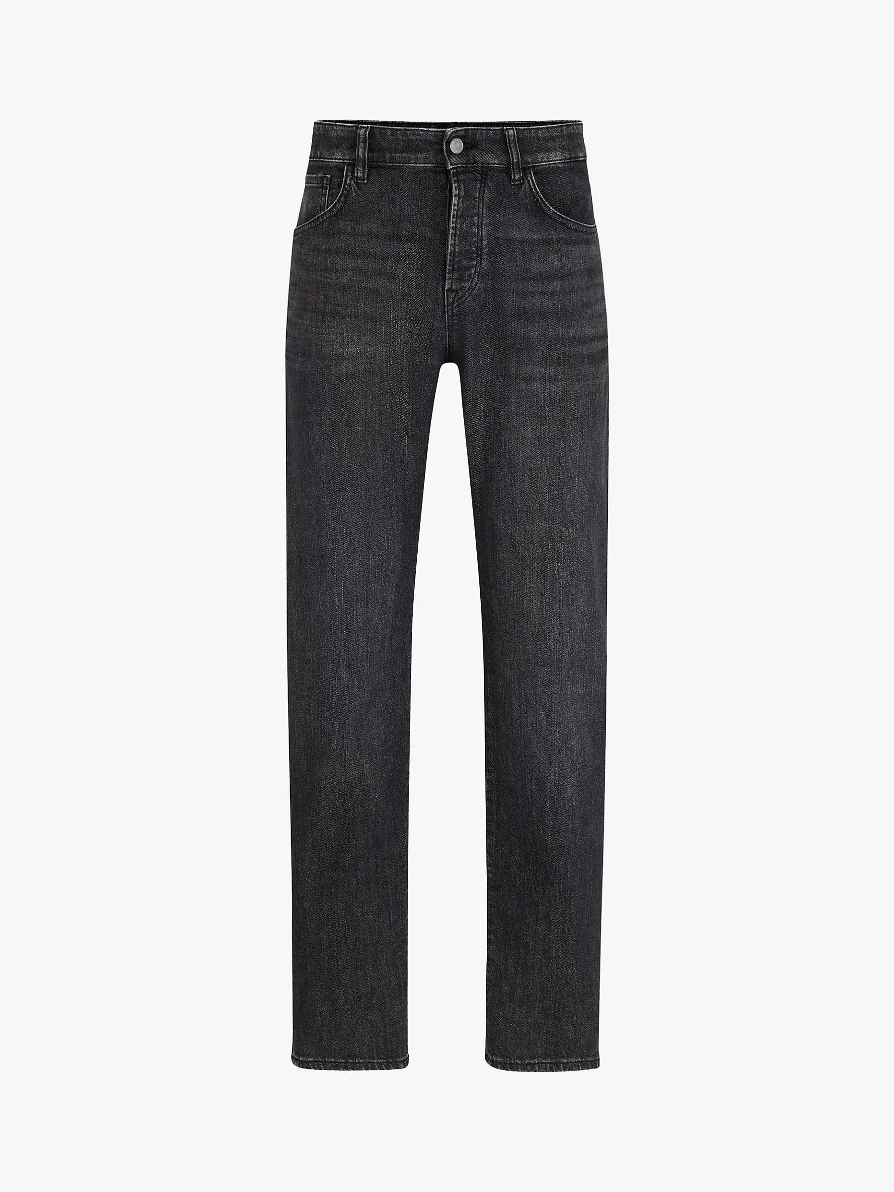 Buy BOSS Maine Regular Fit Jeans, Medium Grey Online at johnlewis.com