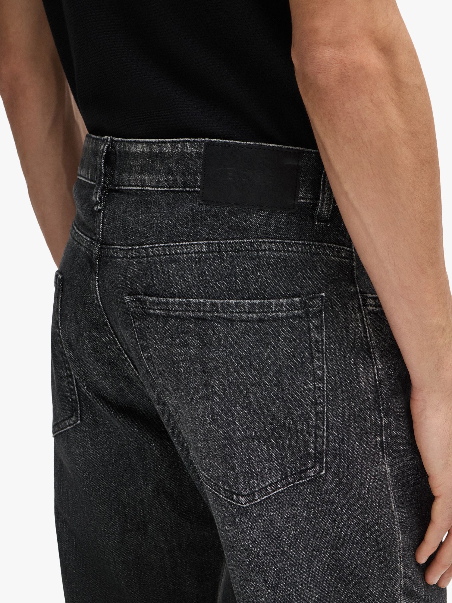 BOSS Maine Regular Fit Jeans, Medium Grey, 32S