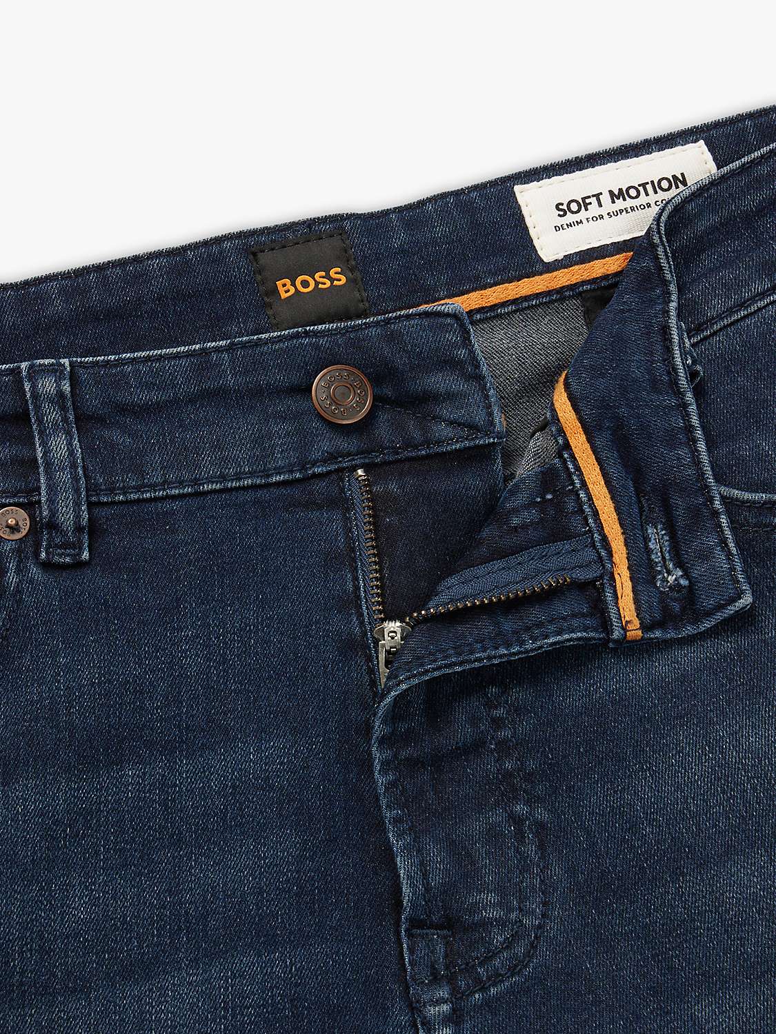 Buy BOSS Maine Regular Fit Jeans, Navy Online at johnlewis.com