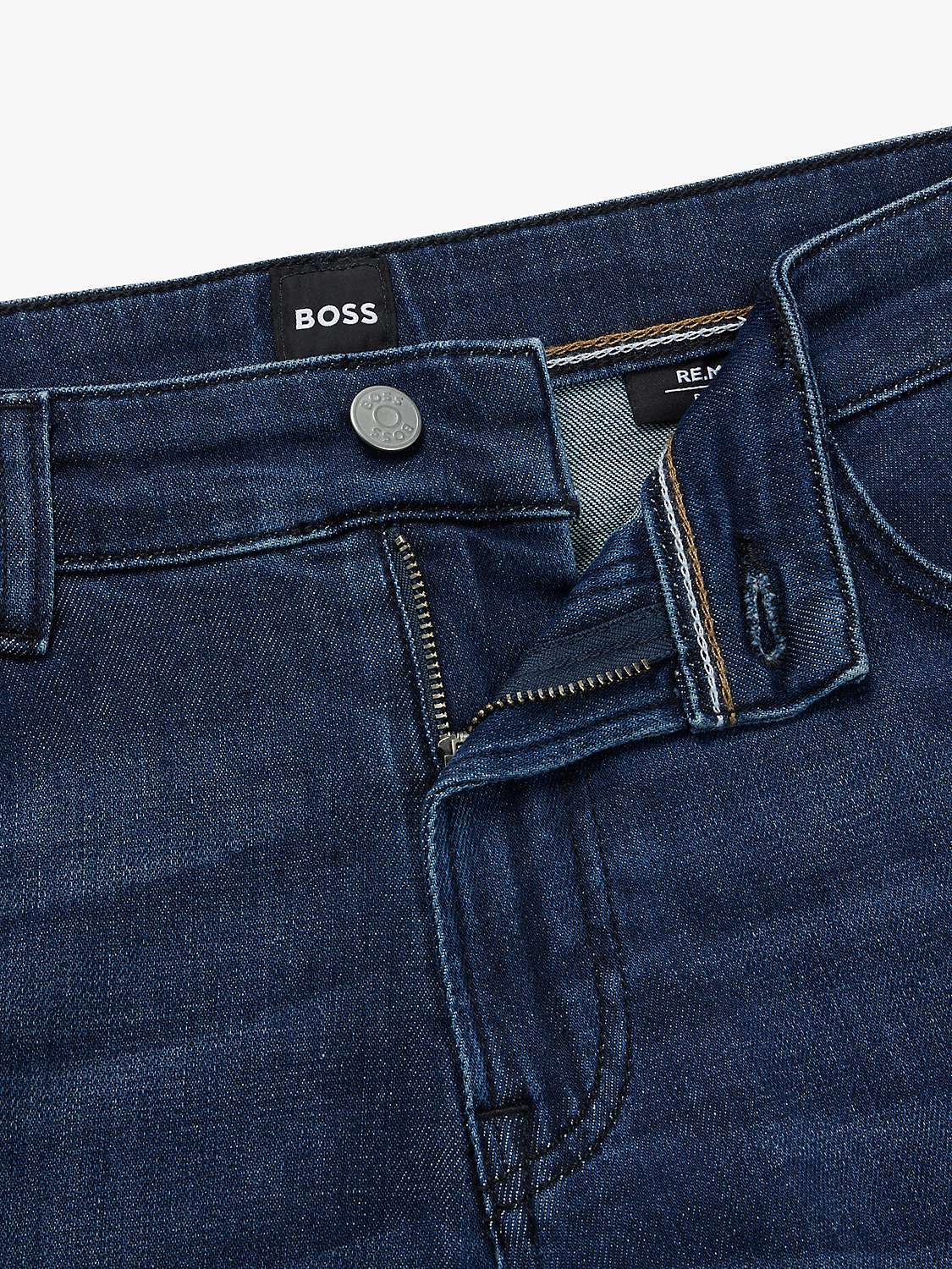 Buy BOSS Regular Fit Maine 429 Jeans, Blue Online at johnlewis.com