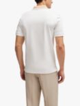 BOSS Phillipson 36 Slim Fit Polo Shirt, White/Orange