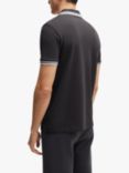 BOSS Paddy Cotton Polo Top, Charcoal, Charcoal