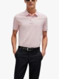 BOSS Pallas Regular Fit Polo Shirt, Pastel Pink