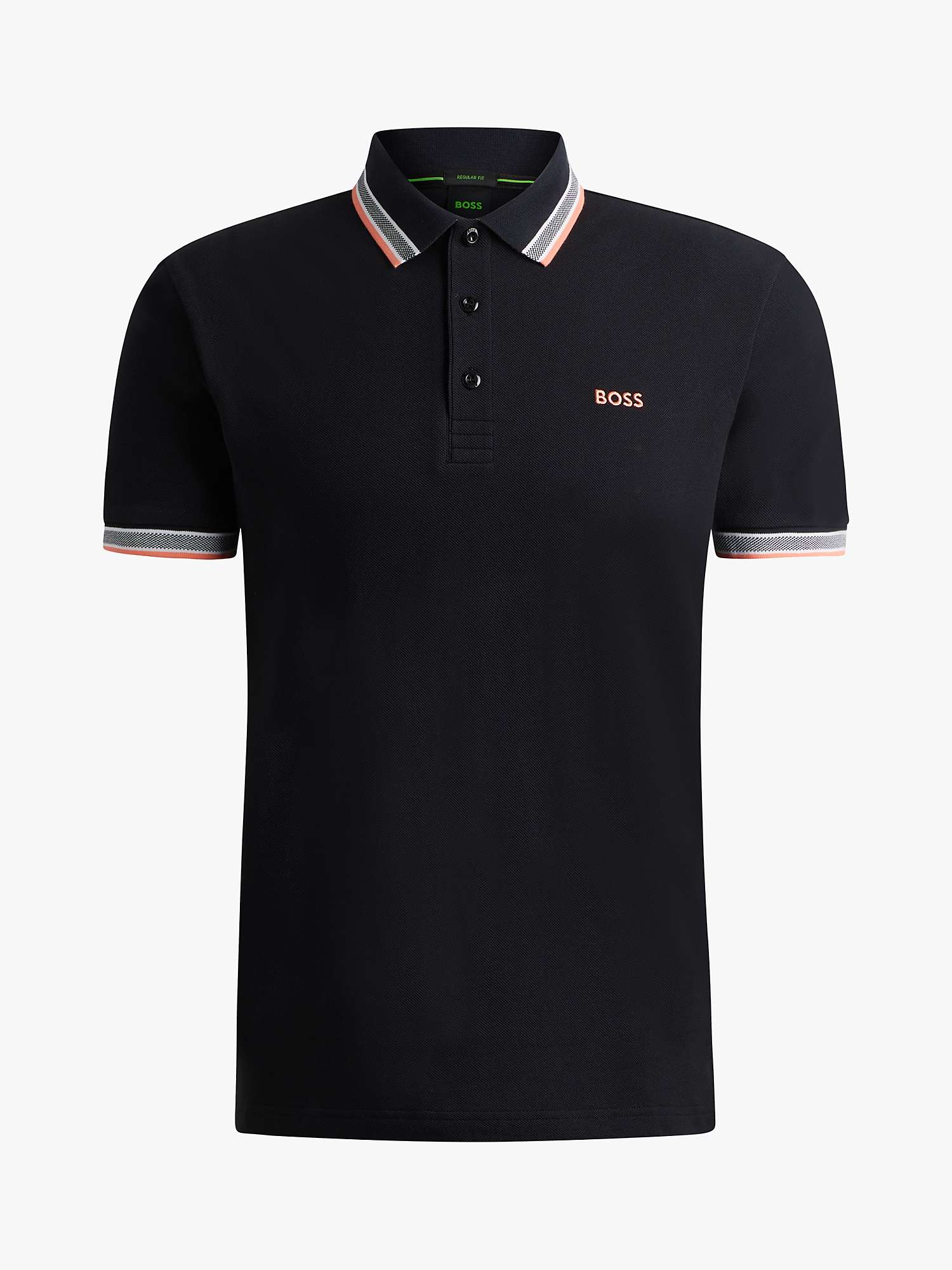 Buy BOSS Paddy Polo Shirt, Black Online at johnlewis.com