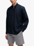 BOSS S-Liam Long Sleeve Shirt, Dark Blue