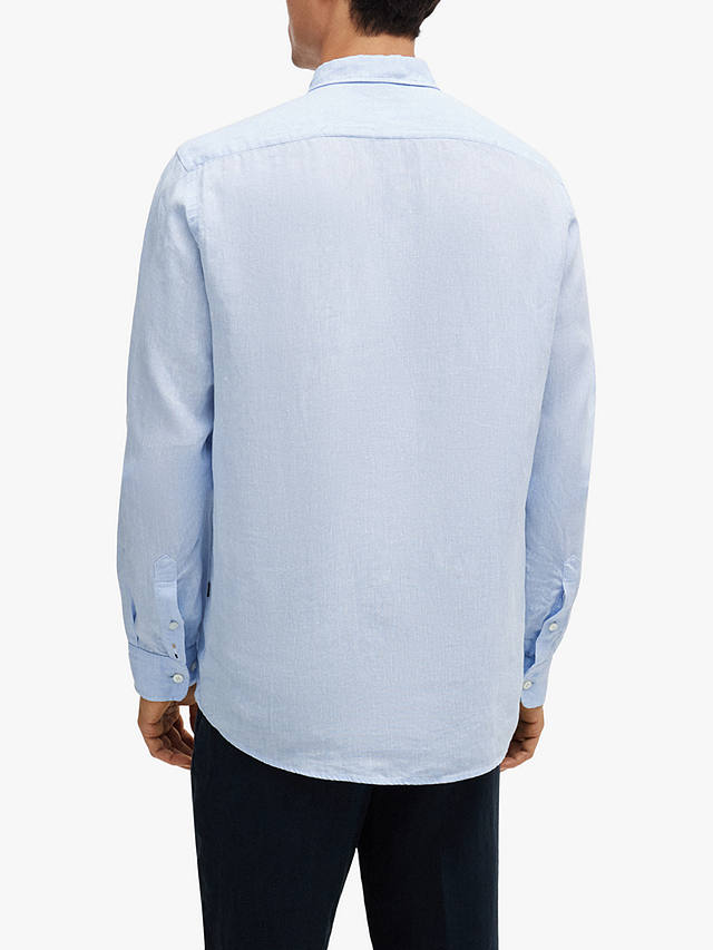 BOSS Liam Long Sleeve Shirt, Pastel Blue