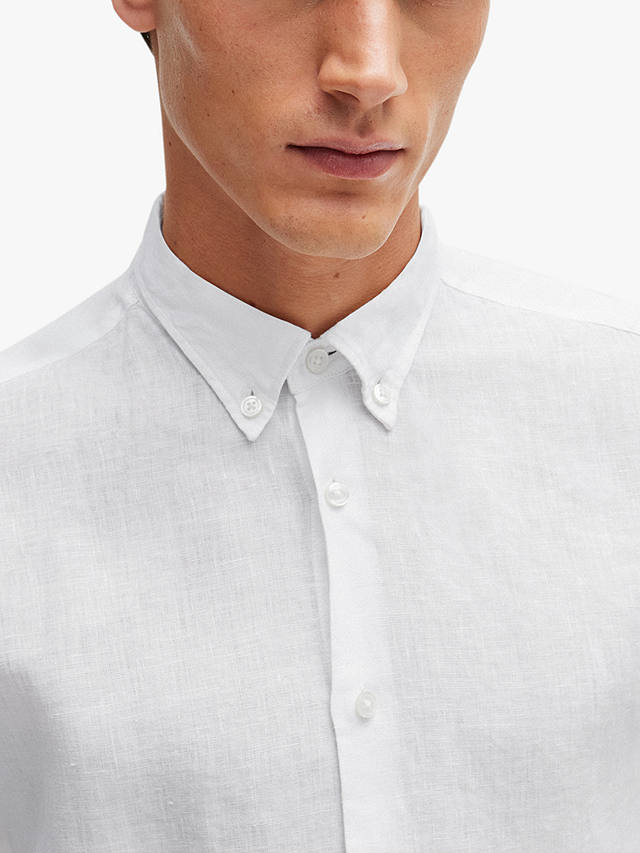 BOSS Liam Long Sleeve Shirt, White