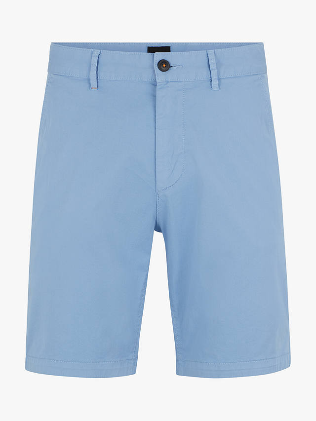 BOSS Slim Fit Chino Shorts, Pastel Blue