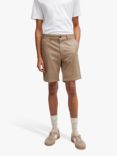 BOSS Slim Fit Chino Shorts, Open Brown