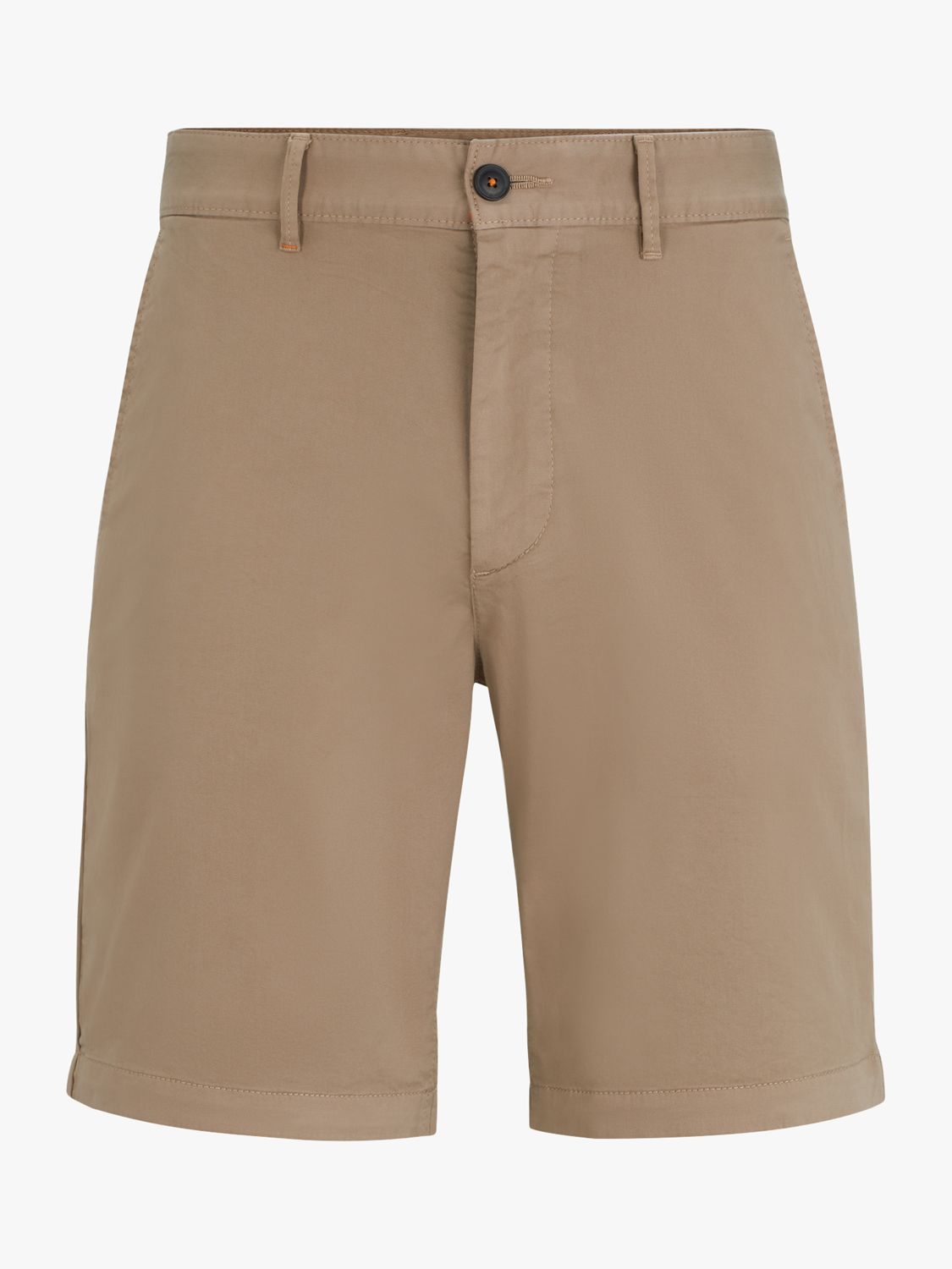 BOSS Slim Fit Chino Shorts, Open Brown, 30