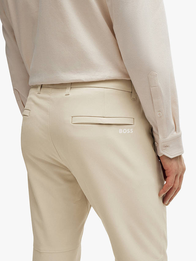 BOSS Commuter Slim Fit Trousers, Medium Beige
