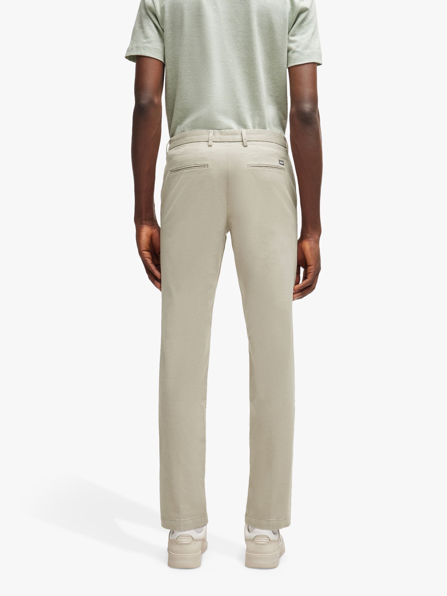 Buy BOSS Kaito Slim Fit Trousers, Dark Beige Online at johnlewis.com