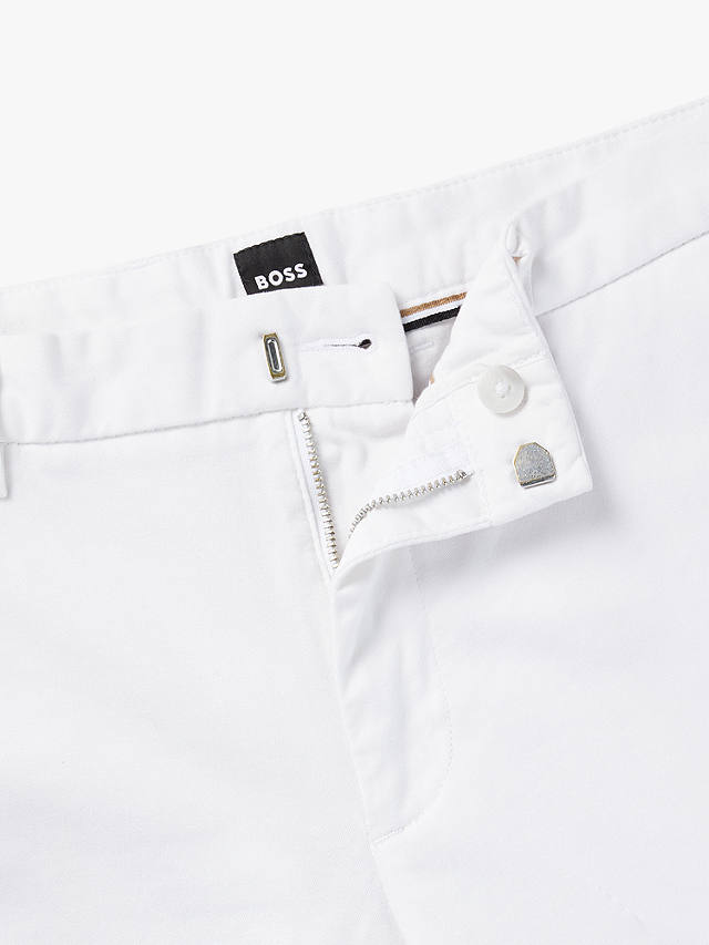 BOSS Kaito Slim Fit Trousers, White
