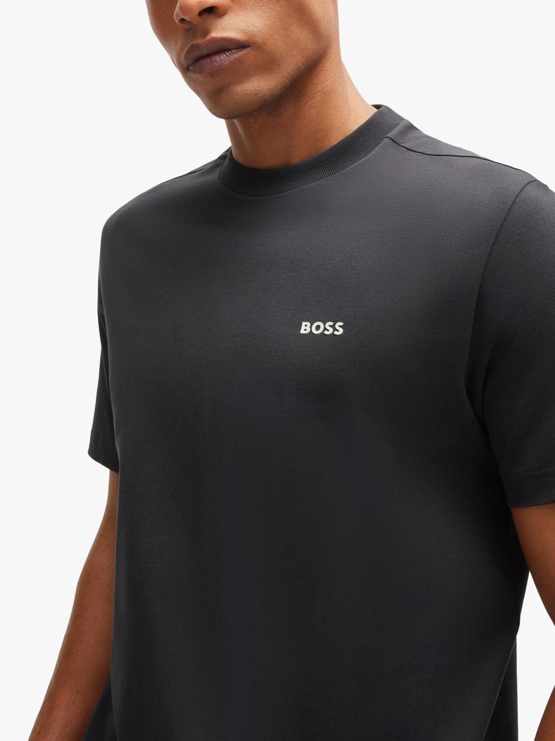 BOSS Essential Short Sleeve T-Shirt, Charcoal, XL