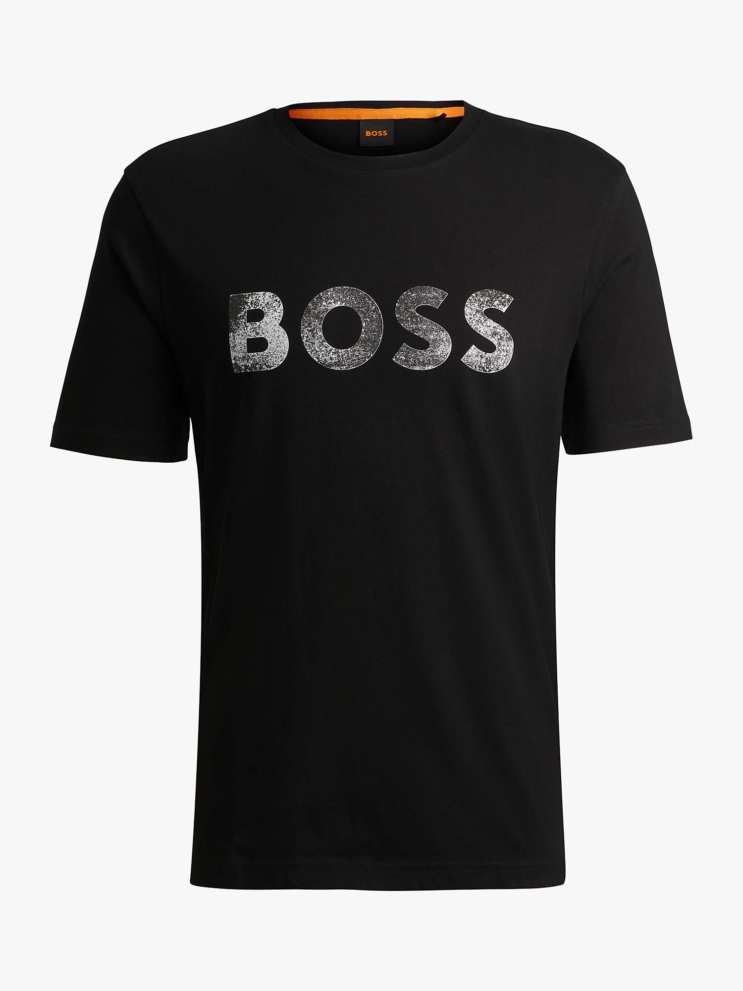 Buy BOSS Regular Fit Lightweight T-Shirt, Black Online at johnlewis.com