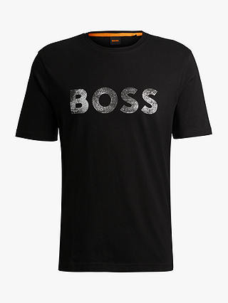 BOSS Regular Fit Lightweight T-Shirt, Black