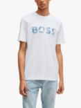 BOSS Bossocean Cotton Logo T-Shirt, White, White