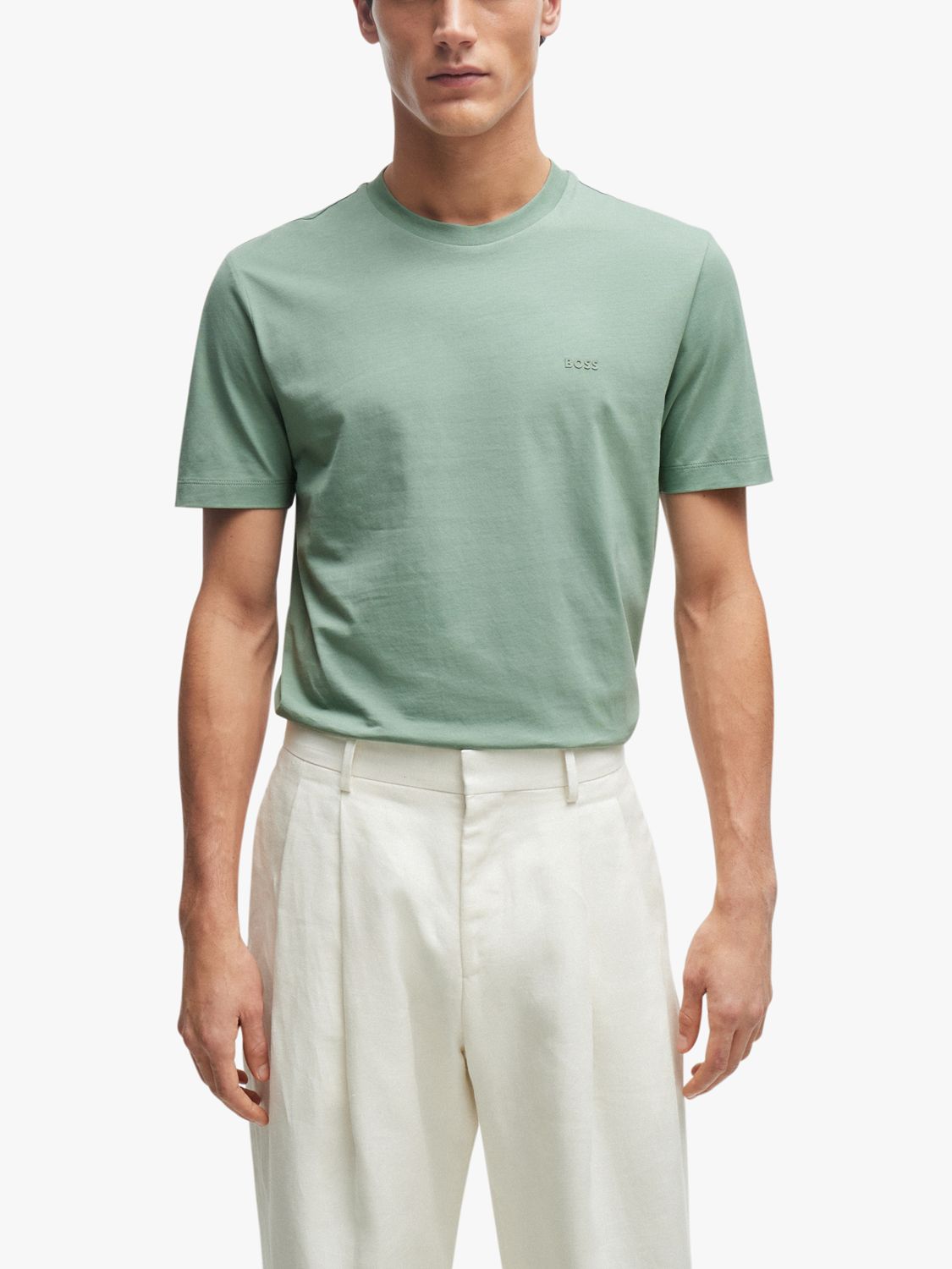 BOSS Green Tee 1 Cotton-Jersey T-Shirt