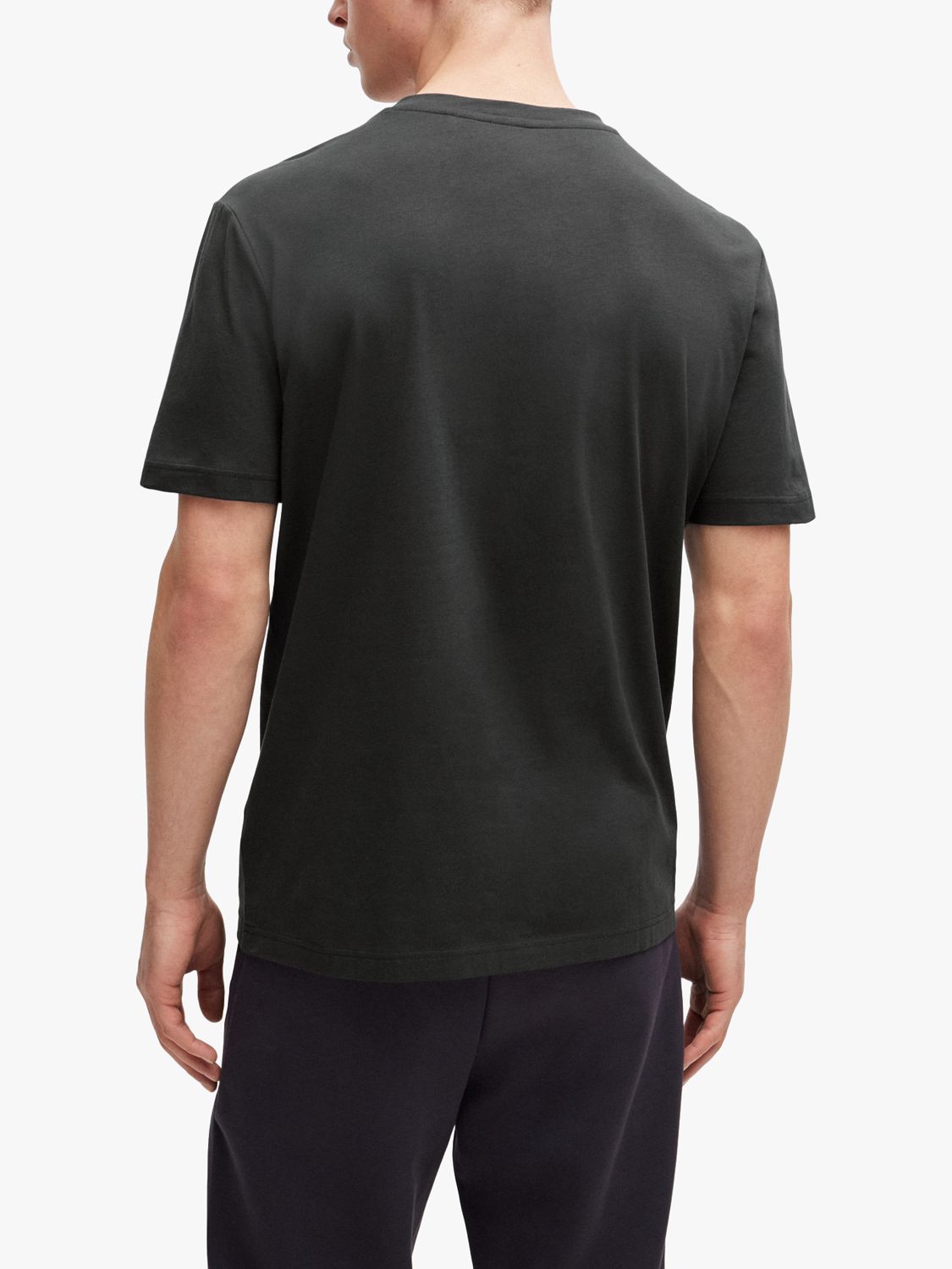 BOSS Large 3D Mesh Logo T-Shirt, Charcoal, XL