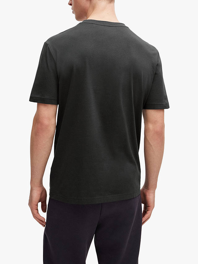 BOSS Large 3D Mesh Logo T-Shirt, Charcoal