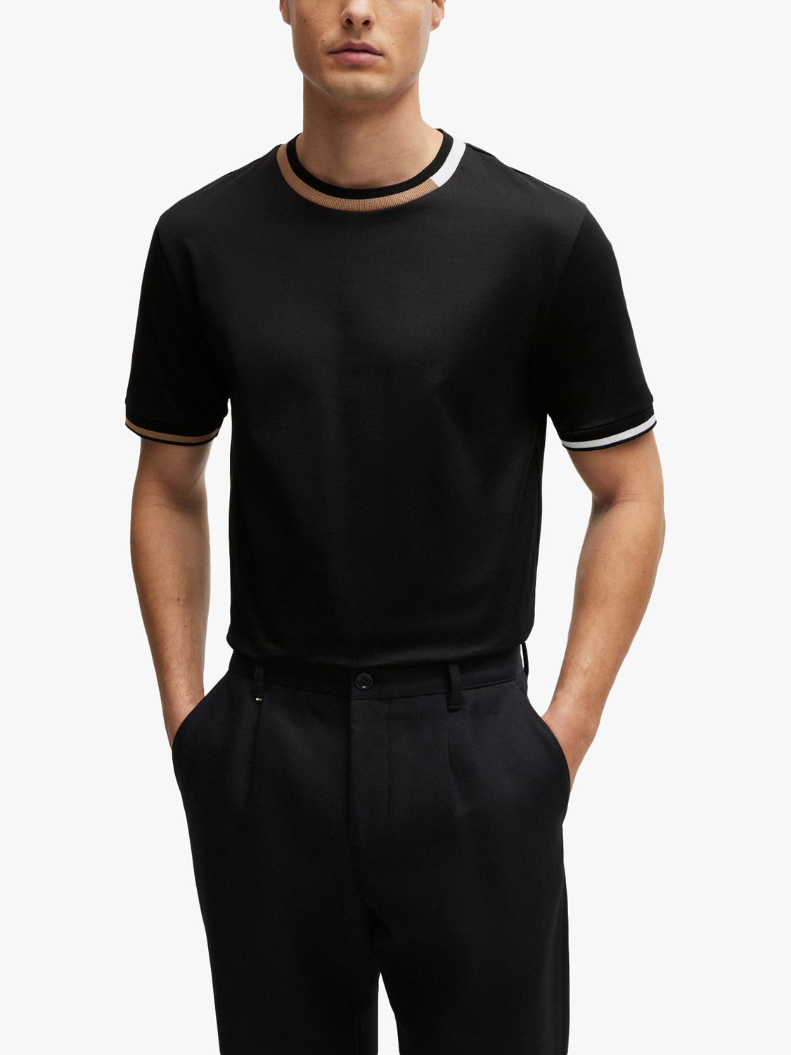 BOSS Thompson Regular Fit T-Shirt, Black, L