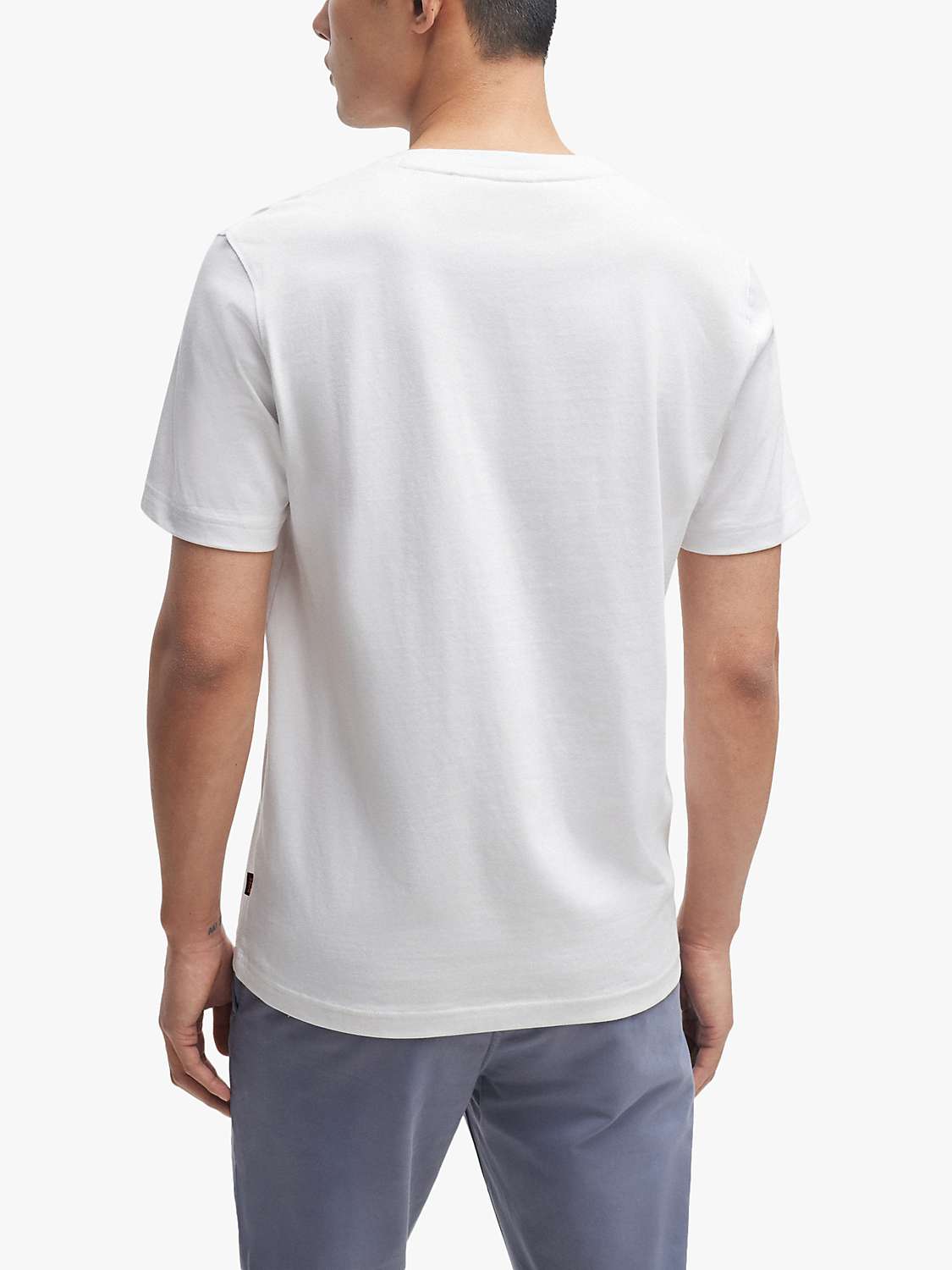 Buy BOSS Tucan Cotton T-Shirt, White Online at johnlewis.com