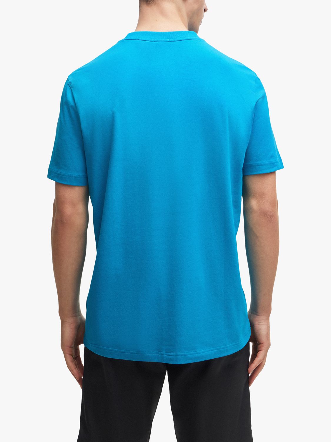 BOSS Short Sleeve Logo T-Shirt, Turquoise/Aqua, S