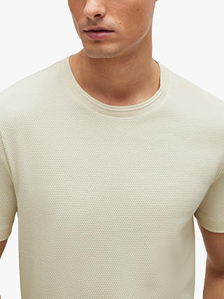 BOSS Tiburt Textured T-Shirt, Open White