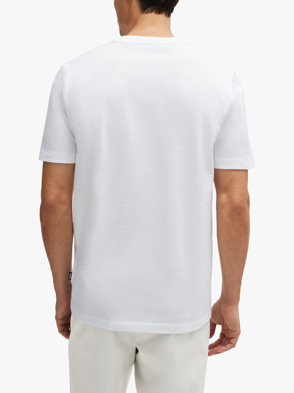 BOSS Tiburt 511 Short Sleeve T-Shirt, White/Multi, L