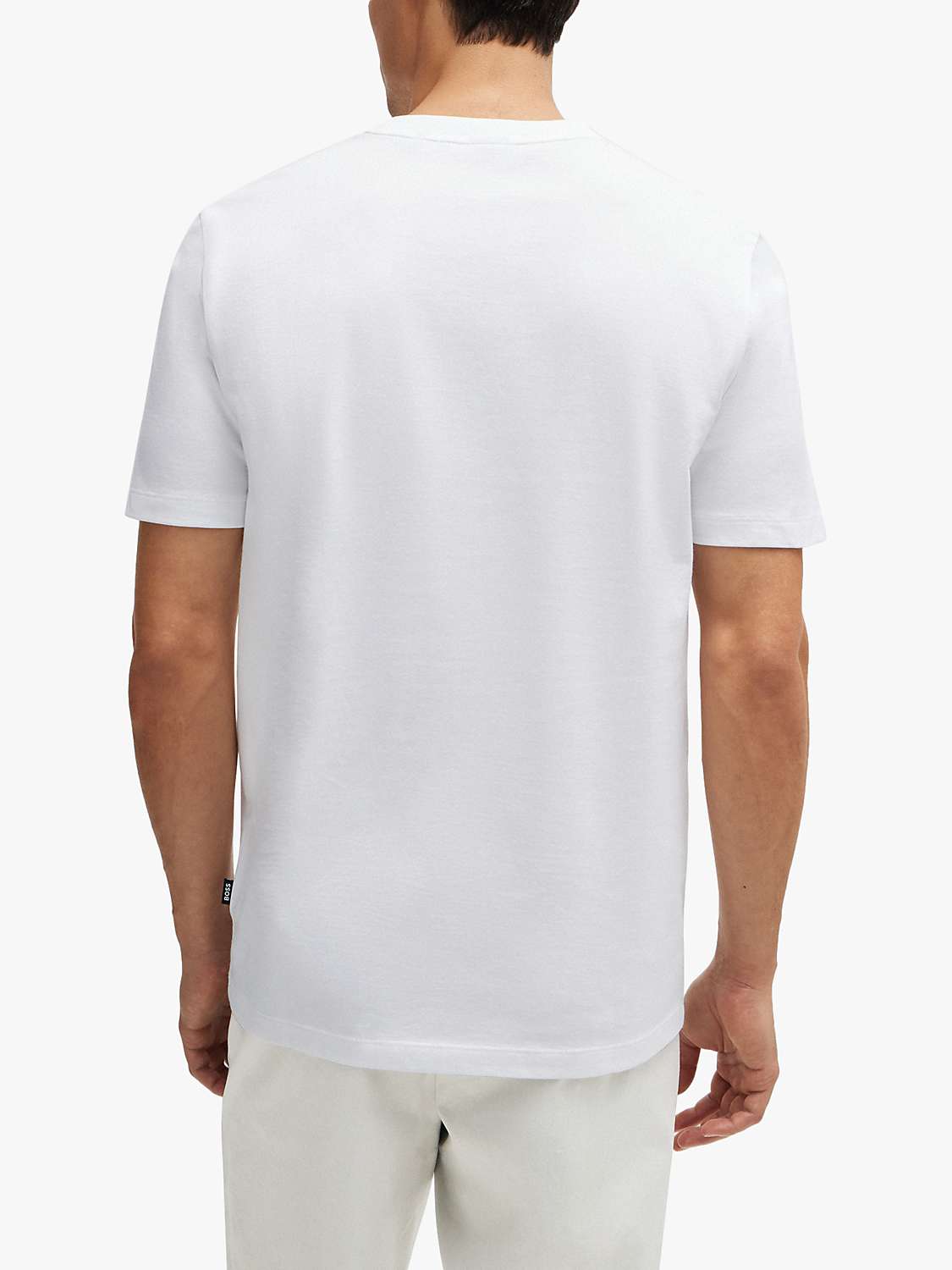 Buy BOSS Tiburt 511 Short Sleeve T-Shirt, White/Multi Online at johnlewis.com