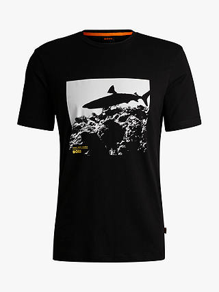 BOSS Sea Horse Graphic T-Shirt, Black