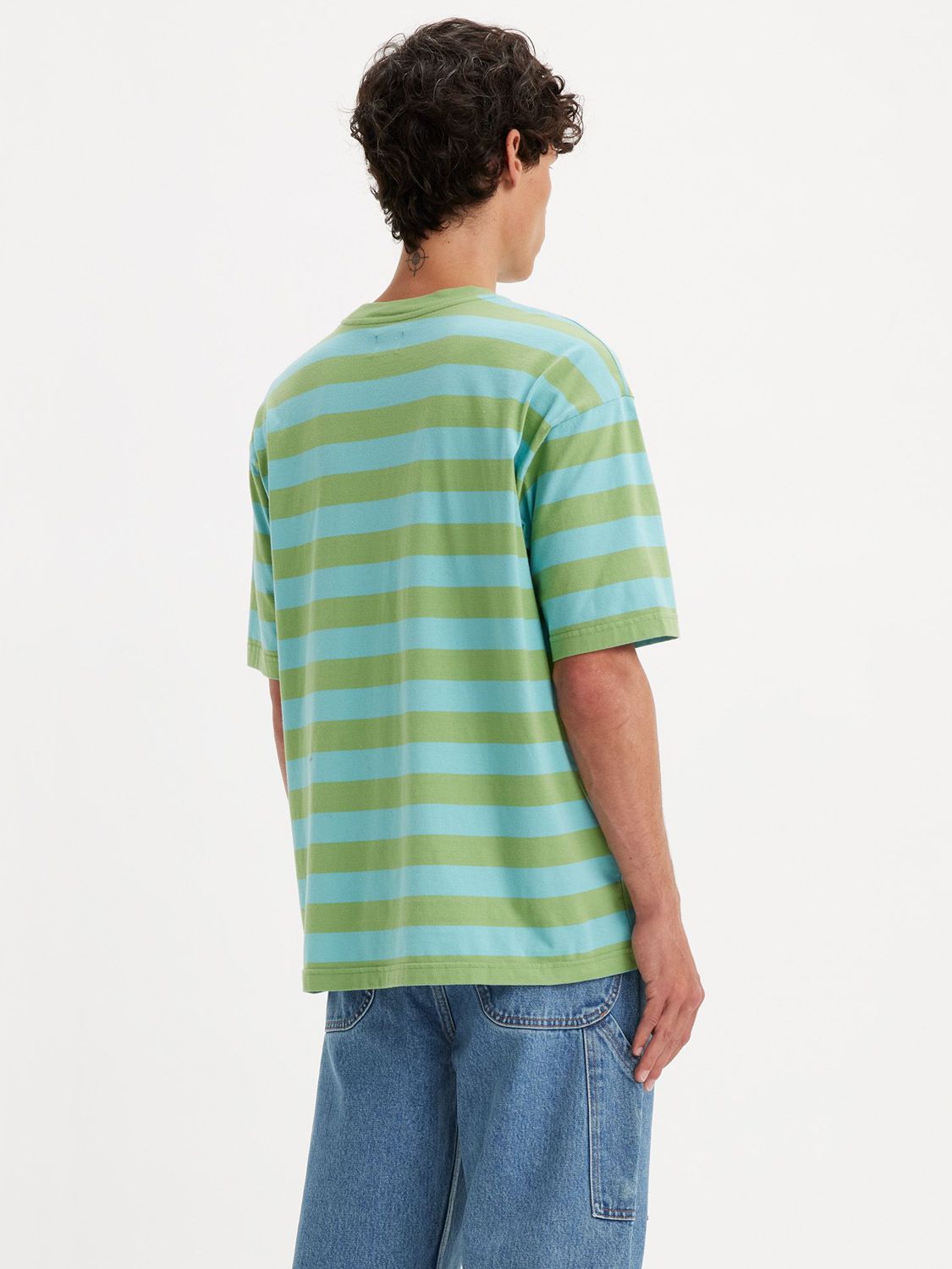 Levi's Skate Small Stripe Graph T-Shirt, Blue/Grey, M