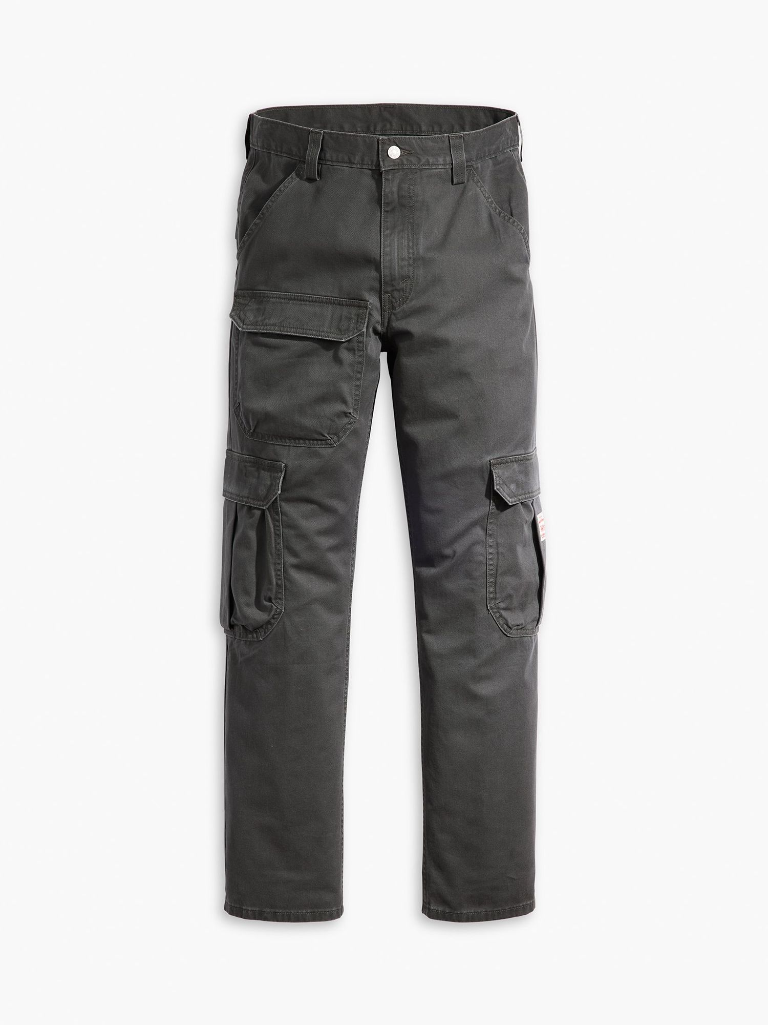 Buy Levi's Loose Cargo Trousers, Black Online at johnlewis.com